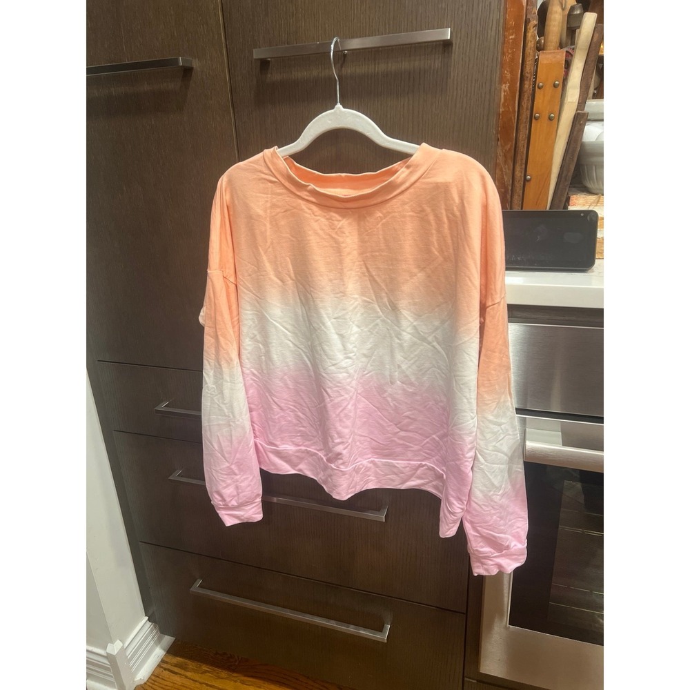Lilly pultizer‎ Sweatshirt dip dye women's Medium oversized